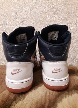Высокие кроссовки nike air.кожаные,оригинал. 8