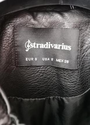 Косуха, кожаная куртка stradivarius4 фото