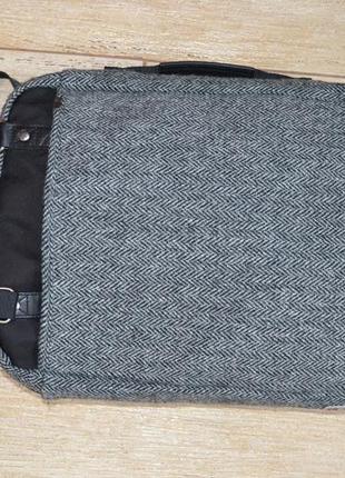 Timberland сумка з тканини harris tweed , портфель для ноутбука.7 фото