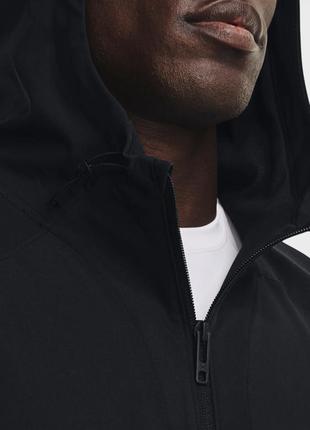 Under armour мужская черная ветровка ua unstoppable jacket4 фото