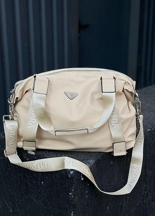 Сумка в стиле prada sport lite beige 2
