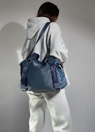Сумка в стиле prada sport blue 8
