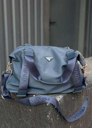 Сумка в стиле prada sport blue 5