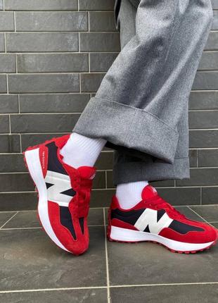 Женские кроссовки new balance 327 red / smb