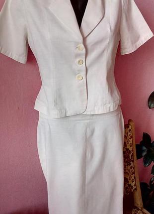 Літній костюм,спідниця + піджак,100%бавовна,розмір 40,andrex