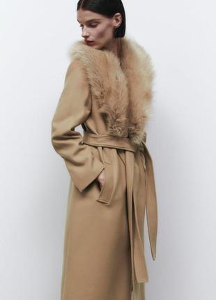 Нове вовняне пальто zara, m