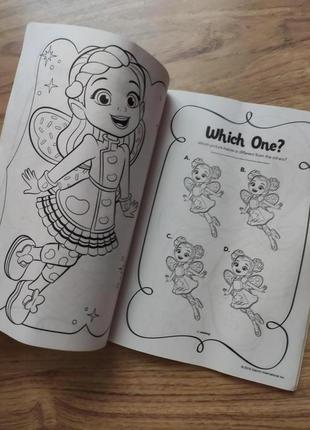 Детская colouring book раскраска с играми usa kitchen friends фея на английском языке disney