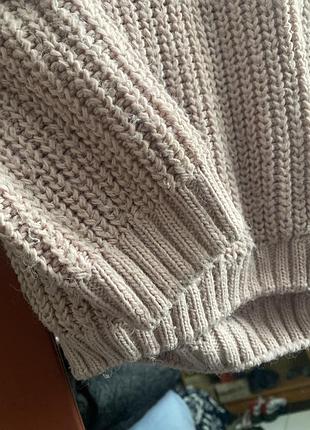 Рожева кофта в’язана 3