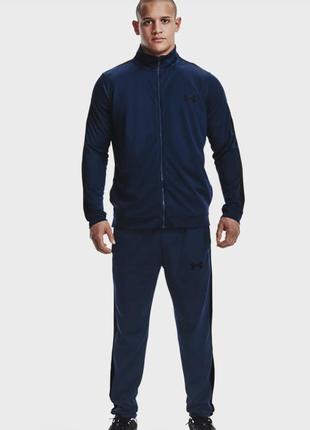 Under armour чоловічий темно-синій спортивний костюм (кофта, штани) ua knit track suit1 фото