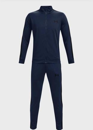 Under armour мужской темно-синий спортивный костюм (кофта, штаны) ua knit track suit5 фото