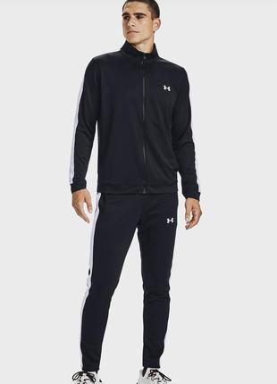 Under armour мужской черный спортивный костюм (кофта, штаны) ua emea track3 фото