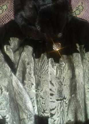 Супер красивая норковая шуба!торг!