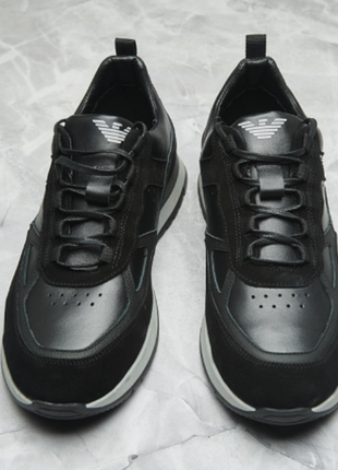 Натуральні шкіряні кеди кросівки туфлі для чоловіків натуральные кожаные кроссовки кеды туфли  натур7 фото