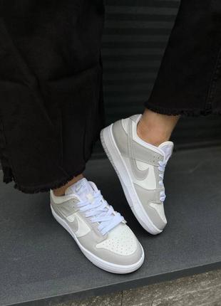 Женские кроссовки nike dunk low photo dust / smb