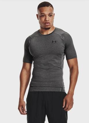 Under armour мужская серая футболка компрессия ua hg armour comp