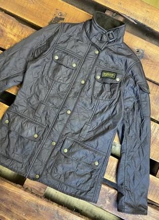 Женская стеганая куртка barbour (барбур мрр идеал оригинал коричневая)