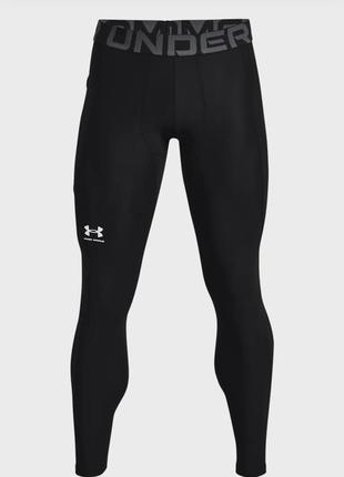 Under armour мужские черные тайтсы ua hg armour leggings-blk4 фото