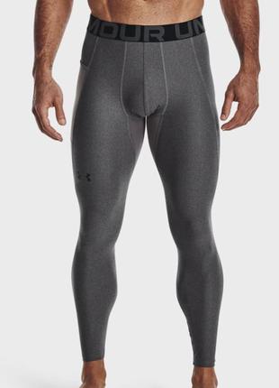 Under armour мужские серые тайтсы ua hg armour leggings