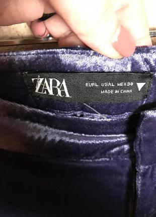 Бархатные широкие  штаны zara10 фото