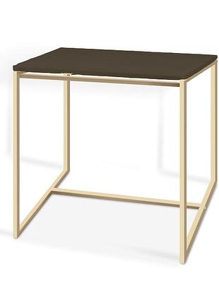 Стіл журнальний куб 450 дуб венге / бежевий (cub 450 venge-beige)