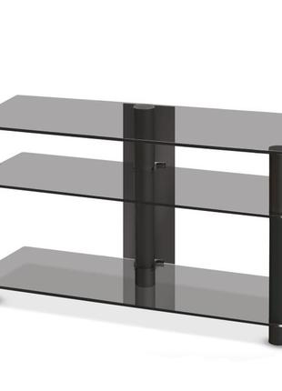 Тумба из стекла под телевизор commus аскет new bl (1080х350х569)