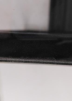 Стол журнальный куб 450 стекло 6 мм прозрачное/графит - черный металл (cub 450 cg-bl)9 фото
