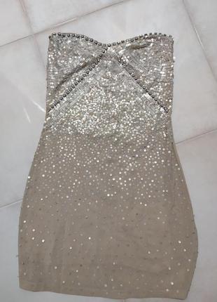 Бандаж мини платье грн тело пайетками