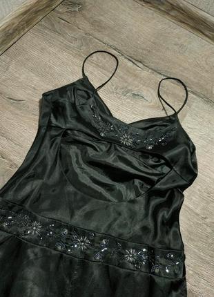 Шикарне чорне плаття в білизняному стилі з відкритою спинкою dave&johnny5 фото