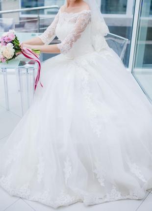 Удачное свадебное платье айвори4 фото