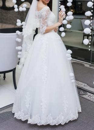 Удачное свадебное платье айвори5 фото
