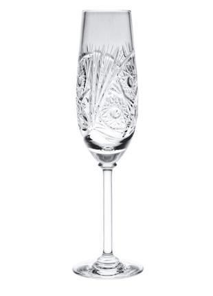 Хрустальные бокалы для шампанского неман 8560-160-1000-95 (6 шт, 160 мл)1 фото