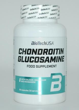 Хондроітин глюкозамін, chondroitin glucosamine, biotech, 60 капсул1 фото