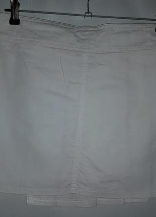 Джинсовая белая юбка  новая.  швейцария2 фото
