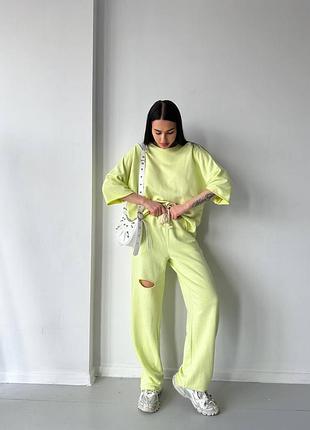 Жіночий спортивний костюм oversize трьохнитка петля