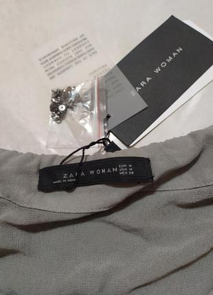 Супер мини юбка из бисера и пайеток zara3 фото