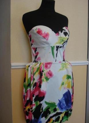 Платье сарафан с оригинальными юбками1 фото