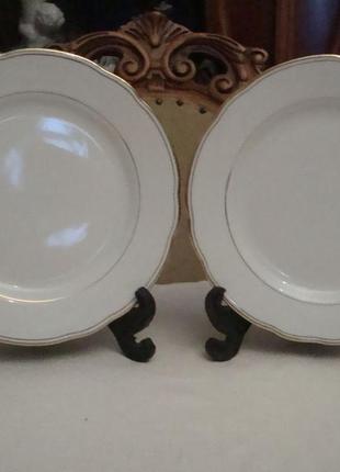 Антикварные тарелки набор 2 шт фарфор бавария германия №ст861 фото