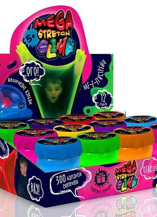 Слайм лизун mega stretch slime, 200г, slm-10-01u