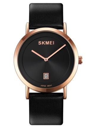 Спортивные мужские часы skmei 1907rg rose gold водостойкие наручные кварцевые