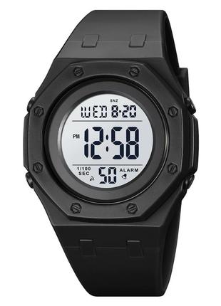 Спортивные мужские часы skmei 2048bkwt black-white водостойкие наручные кварцевые