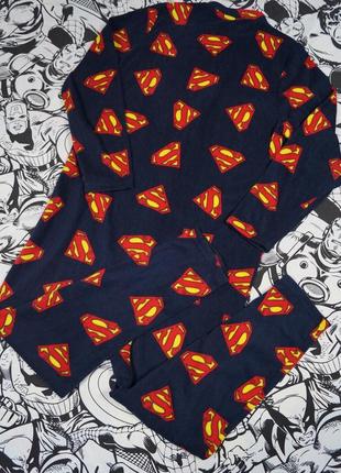 Флісова піжама кигуруми з логотипами супермена superman9 фото