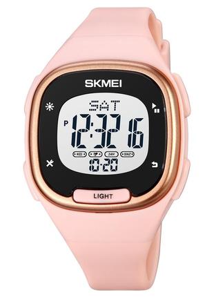 Спортивные мужские часы skmei 1959pk pink водостойкие наручные кварцевые1 фото