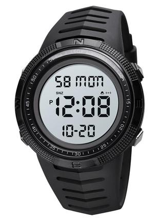 Спортивные мужские часы skmei 1632bkwt black-white водостойкие наручные кварцевые1 фото
