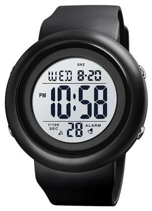 Спортивные мужские часы skmei 1786bkwt black-white водостойкие наручные кварцевые