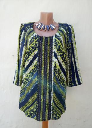Красива легка блузка в принт,етно,східний,стиль бохо,бісер.