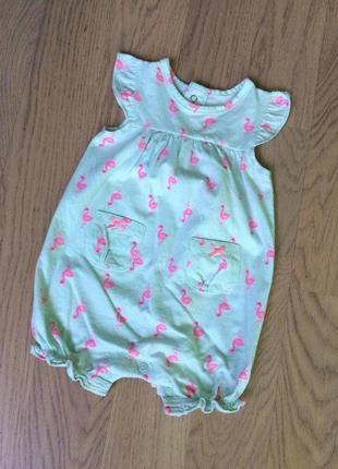 Песочник ромпер из фламинго carter's /до 6 месяцев!!️мин-не заказ 175 гр!!️