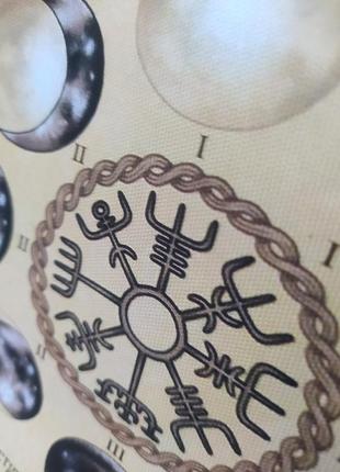 Холст! фазі луны, лунный календарь, руны, магия викка . подарок ведьме на имболк