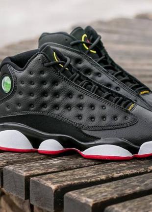 Мужские высокие кожаные кроссовки nike air jordan retro 13 playoffs #найк3 фото