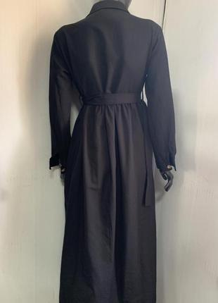 Чёрное турецкое платье-рубашка. 🇹🇷4 фото