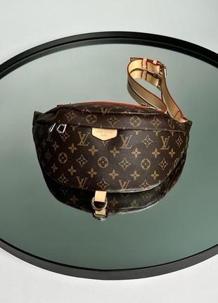 Женская бананка в стиле louis vuitton discovery bumbag pm brown/pink2 фото